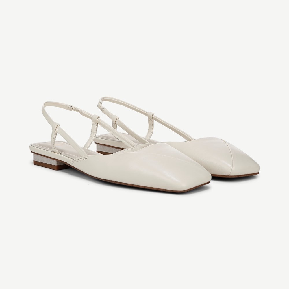 Telica Leather Square Toe Slingback Flats Size 10 | Sarto by Franco Sarto